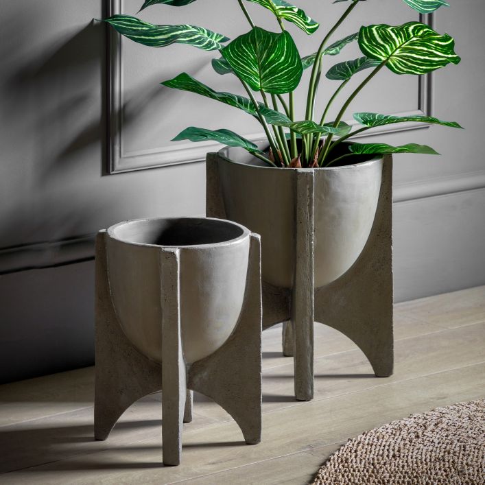 Ghedi Tito Planter Large Antique Stone — SantoLusso®