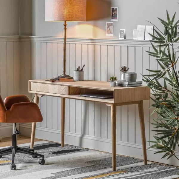Ghedi Tormes 1 Drawer Desk — SantoLusso®