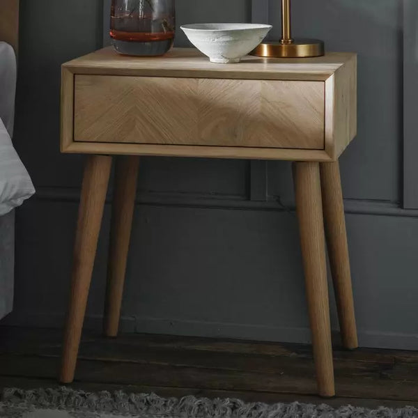 Ghedi Tormes 1 Drawer Side Table — SantoLusso®