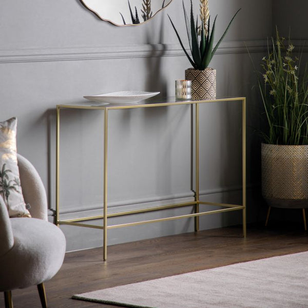 Ghedi Ulla Console Table Champagne — SantoLusso®