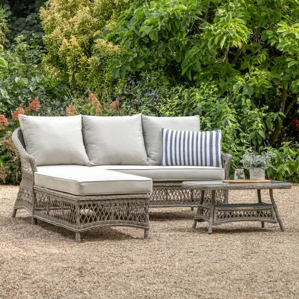 Ghedi Urcio Chaise Set Stone — SantoLusso®