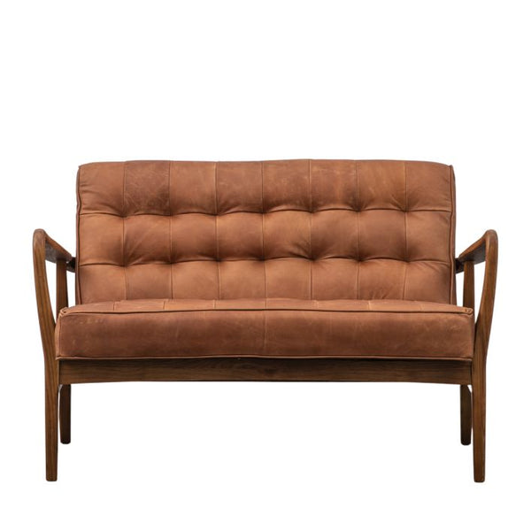 Ghedi Vasenda 2 Seater Sofa Vintage Brown Leather — SantoLusso®
