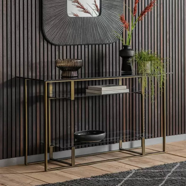 Ghedi Verity Console Table Bronze — SantoLusso®