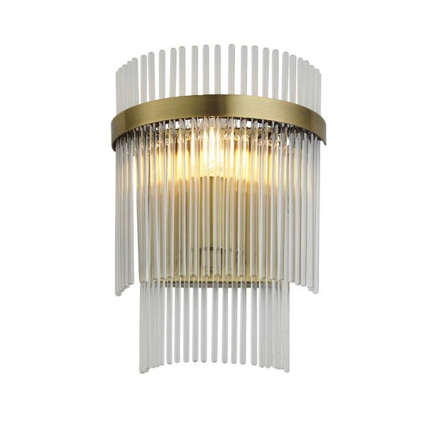 Ghedi Verti 1 Wall Light Antique Brass — SantoLusso®