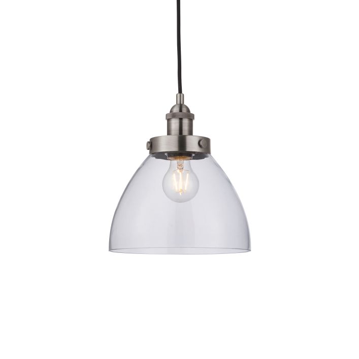 Ghedi Vespera 1 Pendant Light Brushed Silver — SantoLusso®