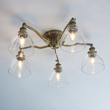 Ghedi Vespera 5 Ceiling Light Antique Brass — SantoLusso®