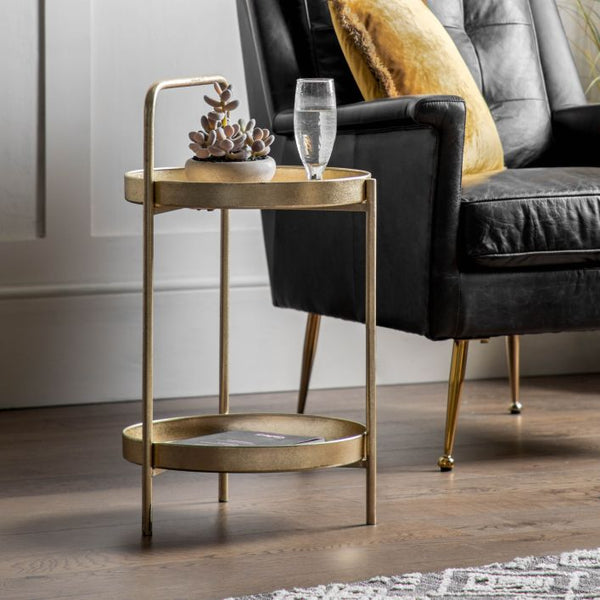 Ghedi Xuxa Side Table Gold — SantoLusso®