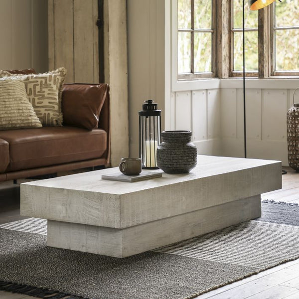 Ghedi Zalme Coffee Table Whitewash — SantoLusso®