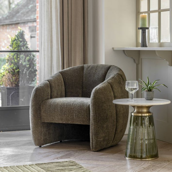Ghedi Zayna Tub Chair Moss Green — SantoLusso®