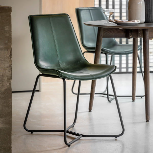 Ghedi Mosso Chair Green (2 Pack)