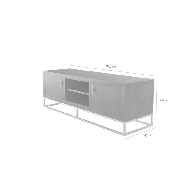 DI Designs Hampton TV Unit | Black Shagreen