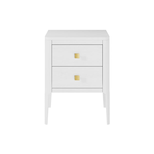 DI Designs Abberley Bedside | White | 2 Drawers — SantoLusso®