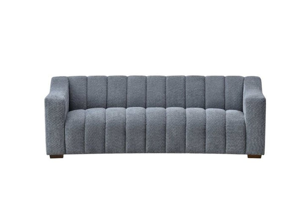 Aluxo Astoria 3 Seater Sofa In Iron Boucle Fabric - SantoLusso