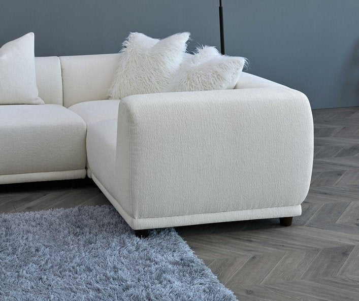 Aluxo Lottie Modular Corner Group In Polar Boucle — SantoLusso®