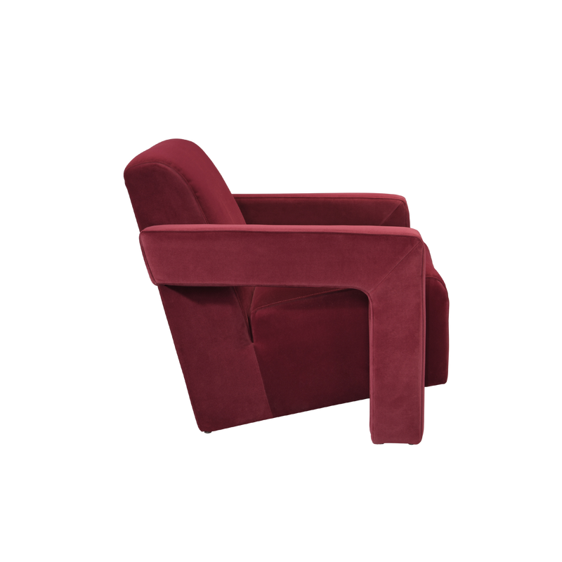Twenty10 Apex Armchair in Burgundy Velvet — SantoLusso®