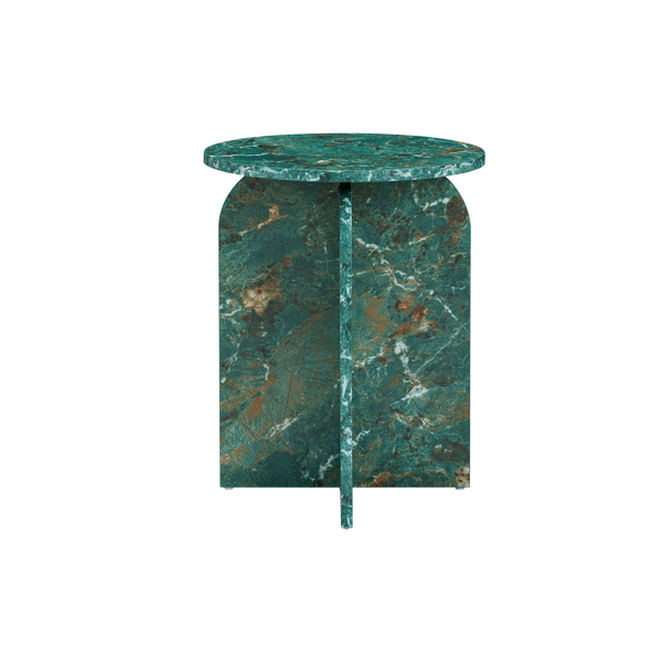 Twenty10 Arco Side Table in Amazon Green Marble Effect — SantoLusso®