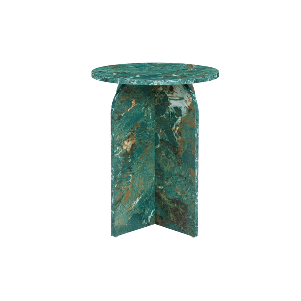 Twenty10 Arco Side Table in Amazon Green Marble Effect — SantoLusso®