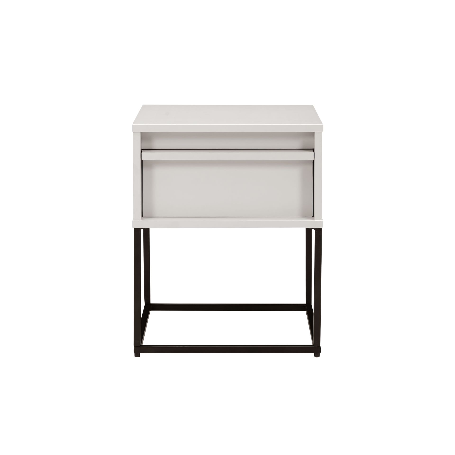 Twenty10 Twenty10 Albion Single Drawer Bedside in Stone — SantoLusso®