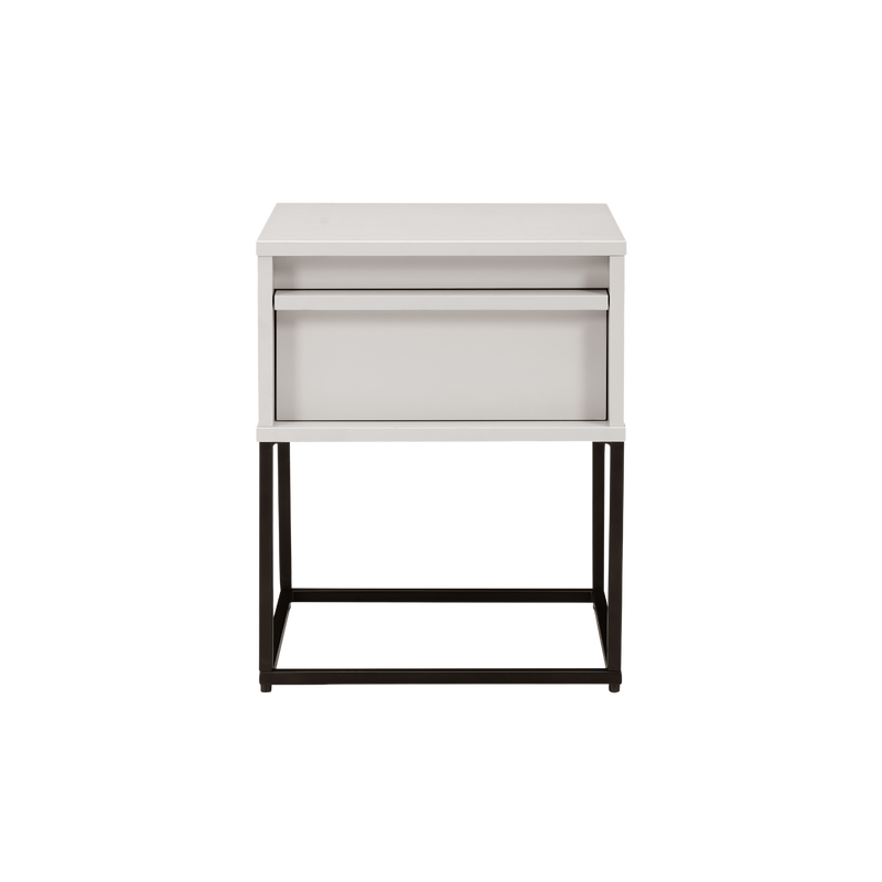 Twenty10 Albion Single Drawer Bedside in Stone — SantoLusso®