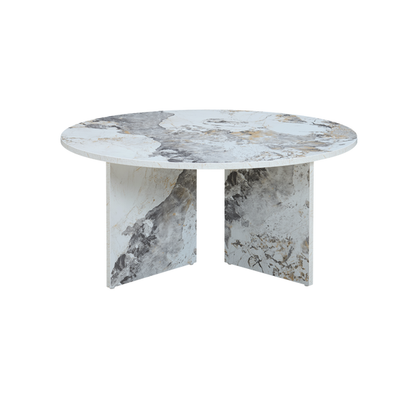 Twenty10 Aura Round Coffee Table in Pandora — SantoLusso®