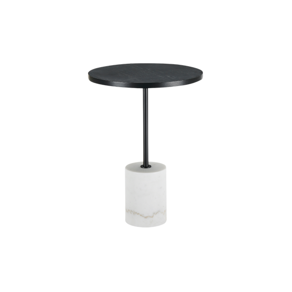 Twenty10 Basil Lamp Table in Black & White Marble — SantoLusso®