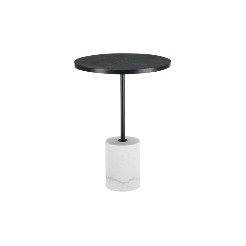 Twenty10 Basil Lamp Table in Black & White Marble — SantoLusso®