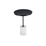 Twenty10 Basil Lamp Table in Black & White Marble — SantoLusso®