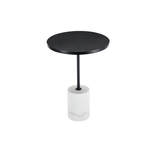 Twenty10 Basil Lamp Table in Black & White Marble — SantoLusso®