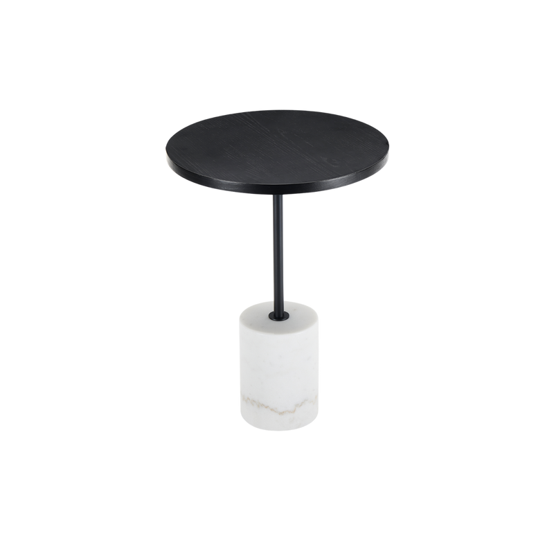 Twenty10 Basil Lamp Table in Black & White Marble — SantoLusso®