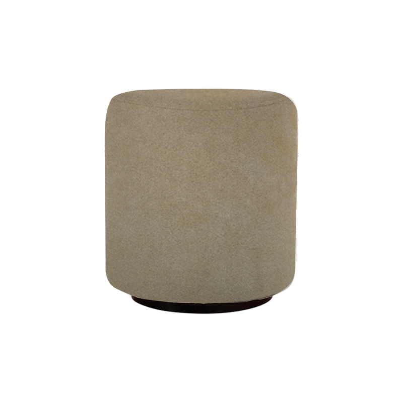 Twenty10 Ben Round Stool in Biscuit — SantoLusso®