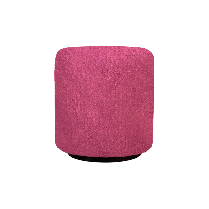 Twenty10 Ben Round Stool in Fuchsia Pink — SantoLusso®