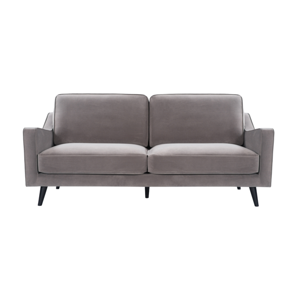 Twenty10 Daffy 2.5 Seat Sofa in Stone Grey Velvet — SantoLusso®