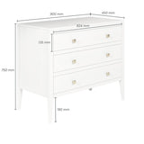 DI Designs Radford Chest of Drawers | White - SantoLusso