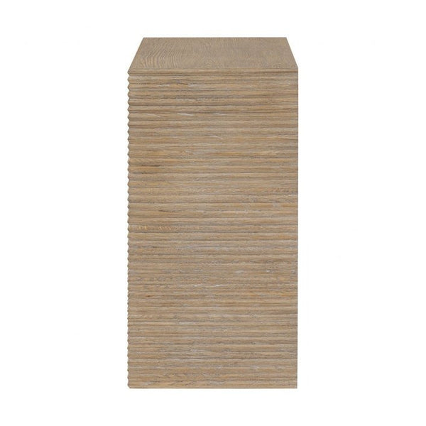 DI Designs Wickham Ribbed Oak Chest of Drawers - SantoLusso