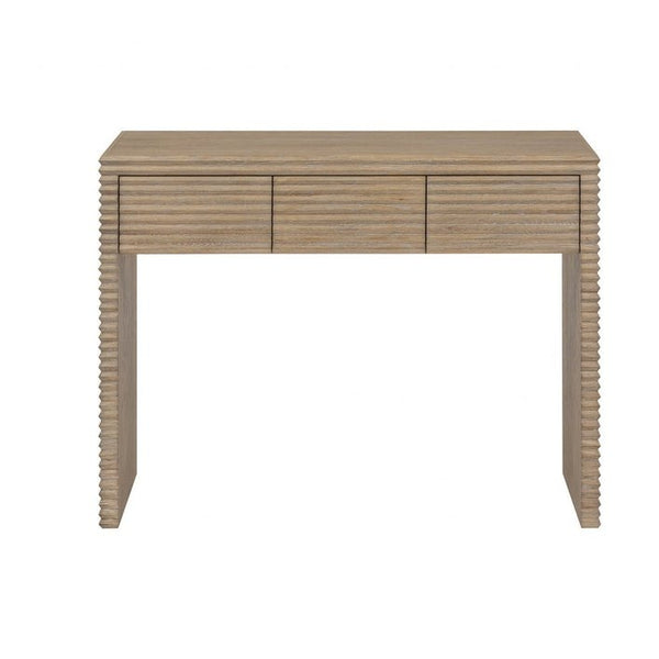 DI Designs Wickham Ribbed Oak Desk - SantoLusso