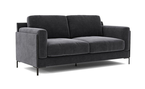 Dino Armando Aubyn 2-Seater Sofa - Dark Grey - SantoLusso