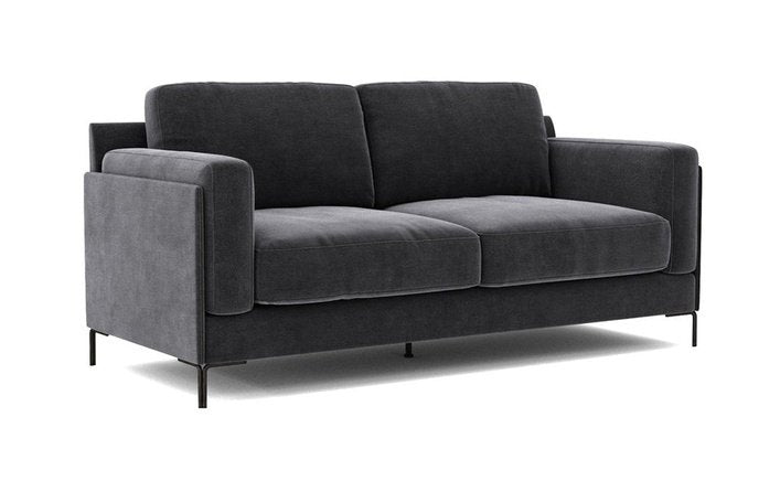 Dino Armando Aubyn 2-Seater Sofa - Dark Grey - SantoLusso
