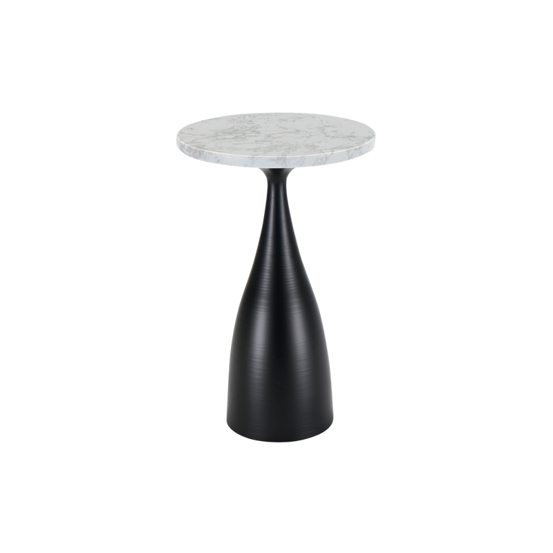 Twenty10 Hazel Lamp Table in Black & White Marble — SantoLusso®