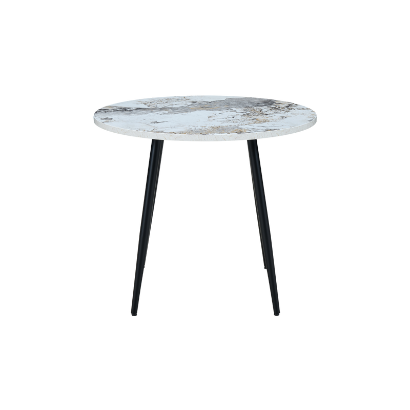 Twenty10 Horizon Round Dining Table Marble Effect in Pandora Marble Effect — SantoLusso®