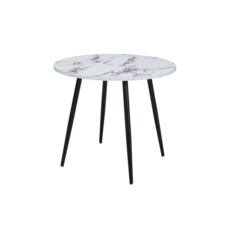 Twenty10 Horizon Round Dining Table Marble Effect in Violetta Marble Effect — SantoLusso®