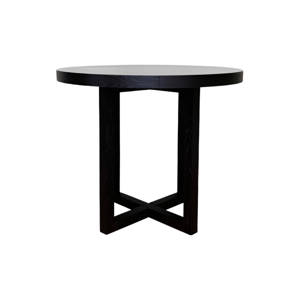Twenty10 Iris Dining Table 90cms in Wenge (Black Stained Oak) — SantoLusso®