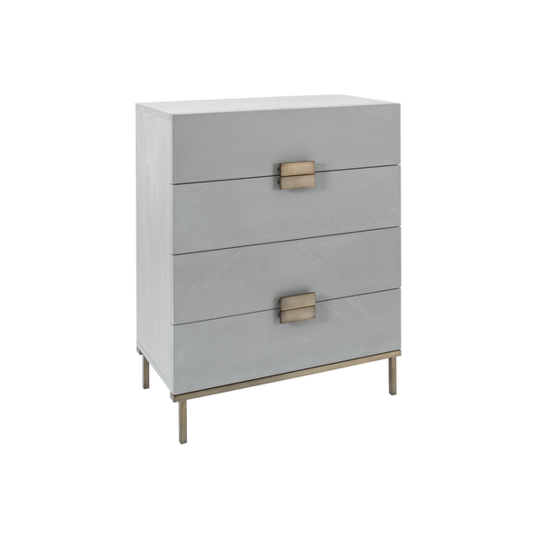 Twenty10 Lilly 4 Drawer Chest in Grey — SantoLusso®