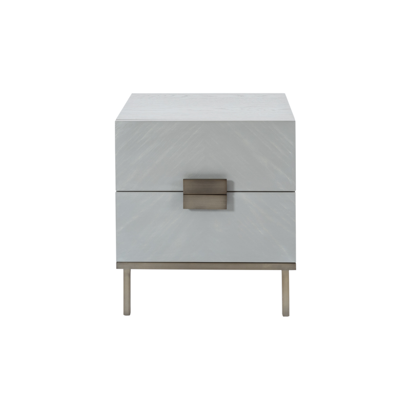 Twenty10 Lilly Bedside Table in Grey Oak Veneer — SantoLusso®