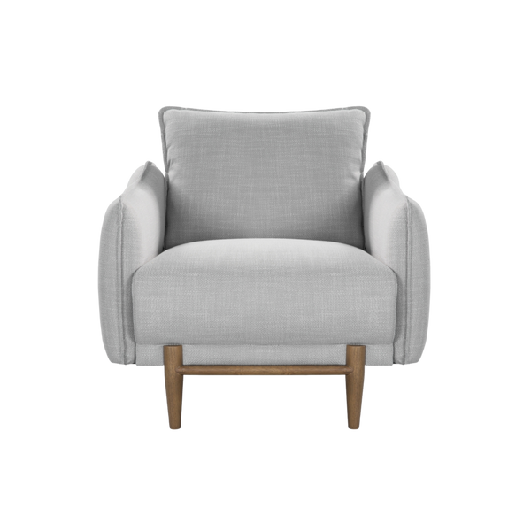Twenty10 Louie Armchair in Grey Linen — SantoLusso®