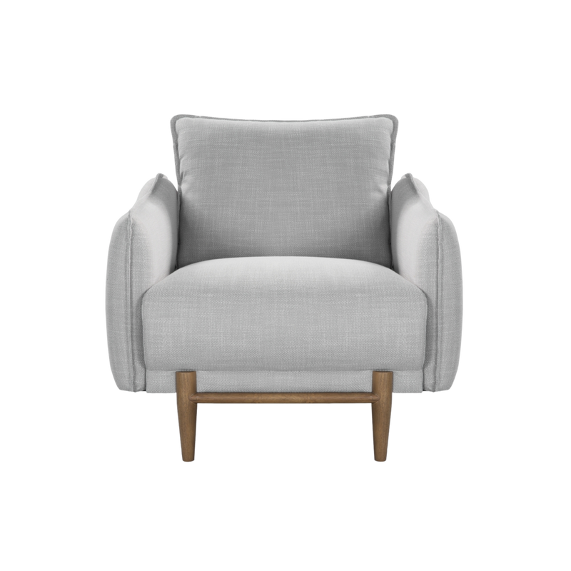 Twenty10 Louie Armchair in Grey Linen — SantoLusso®