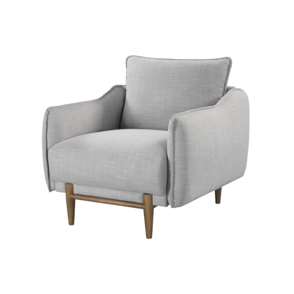 Twenty10 Louie Armchair in Grey Linen — SantoLusso®