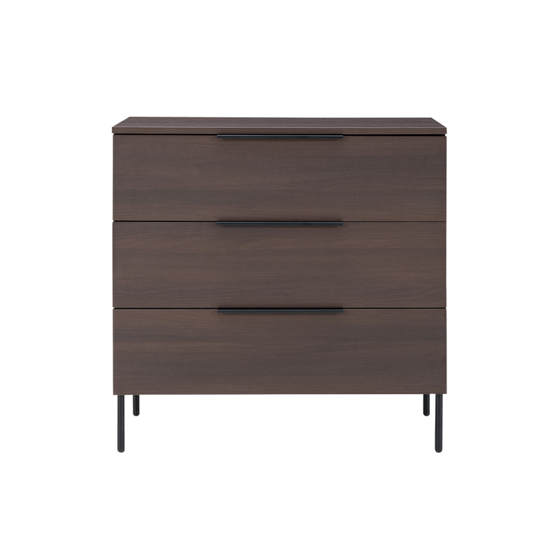 Twenty10 Luna 3 Drawer Chest in Espresso — SantoLusso®