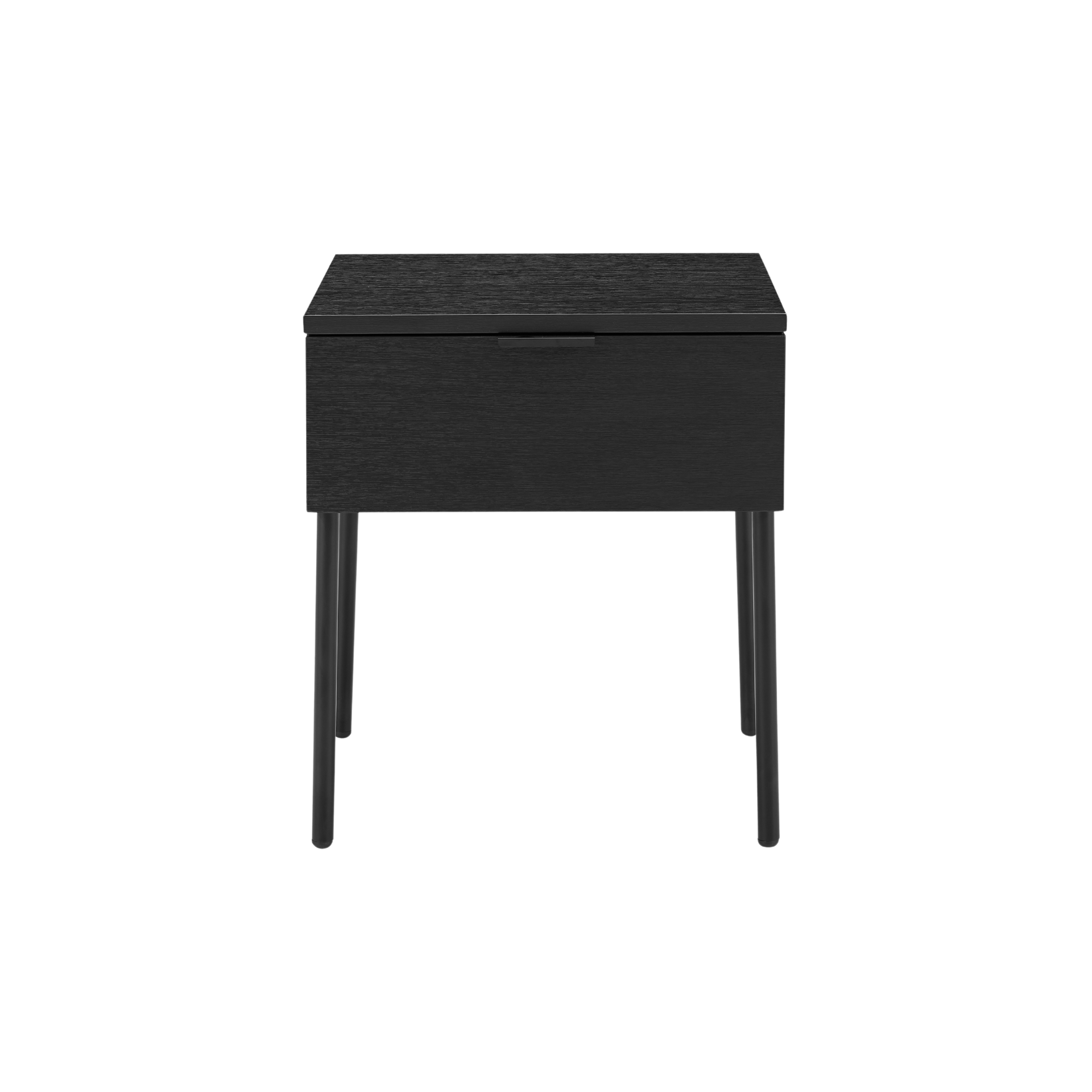 Twenty10 Twenty10 Luna Single Drawer Bedside in Black — SantoLusso®
