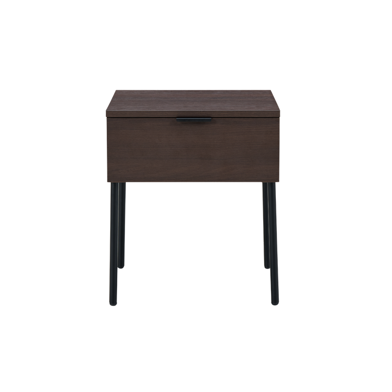 Twenty10 Luna Single Drawer Bedside in Espresso — SantoLusso®