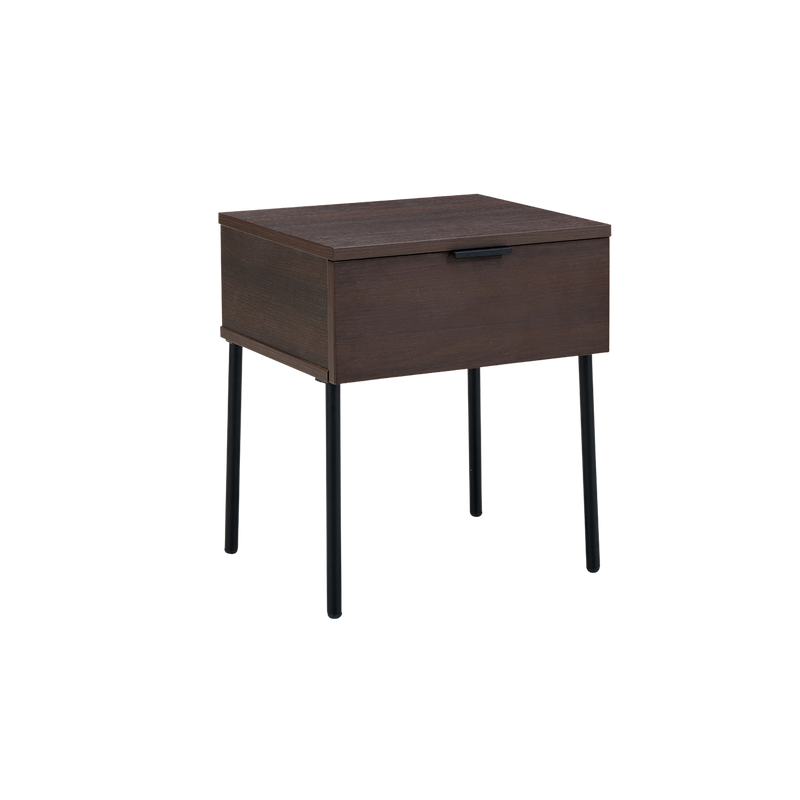 Twenty10 Luna Single Drawer Bedside in Espresso — SantoLusso®